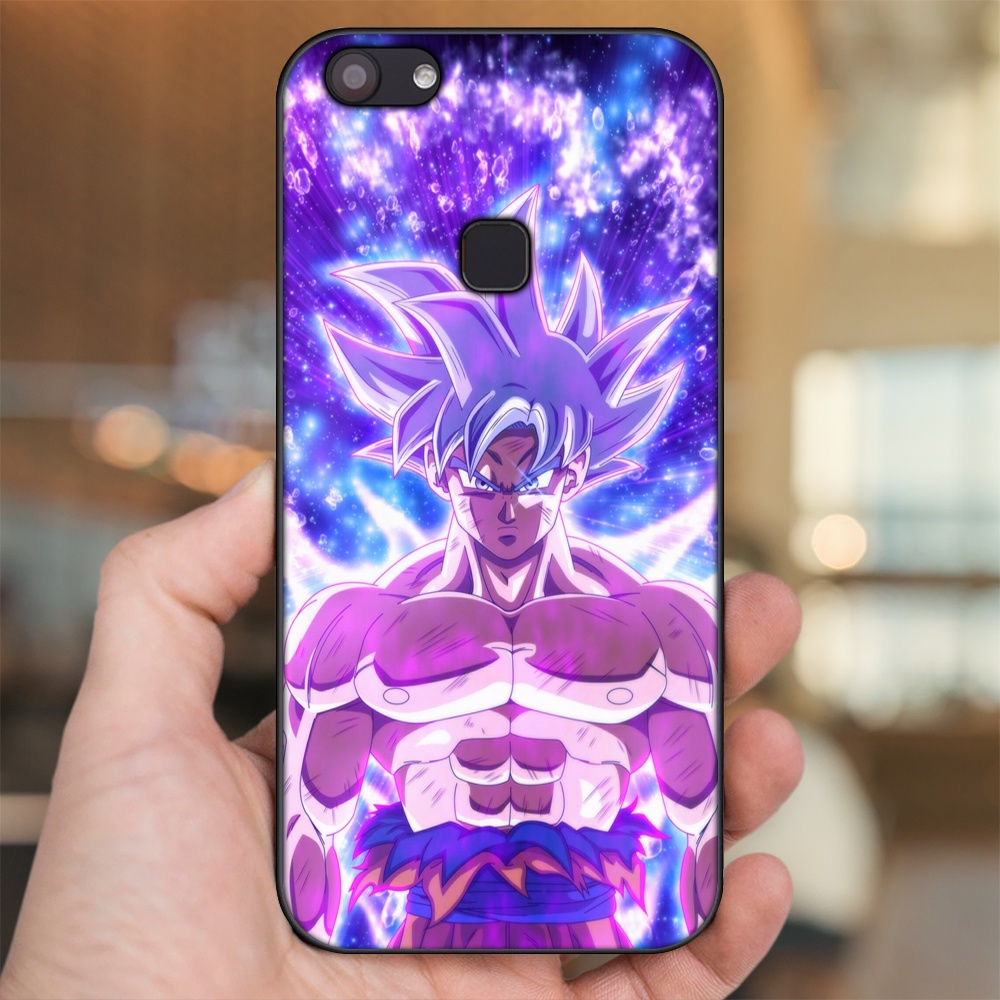 Ốp lưng Vivo V7, V7 Plus viền đen in hình Goku Dragon Ball