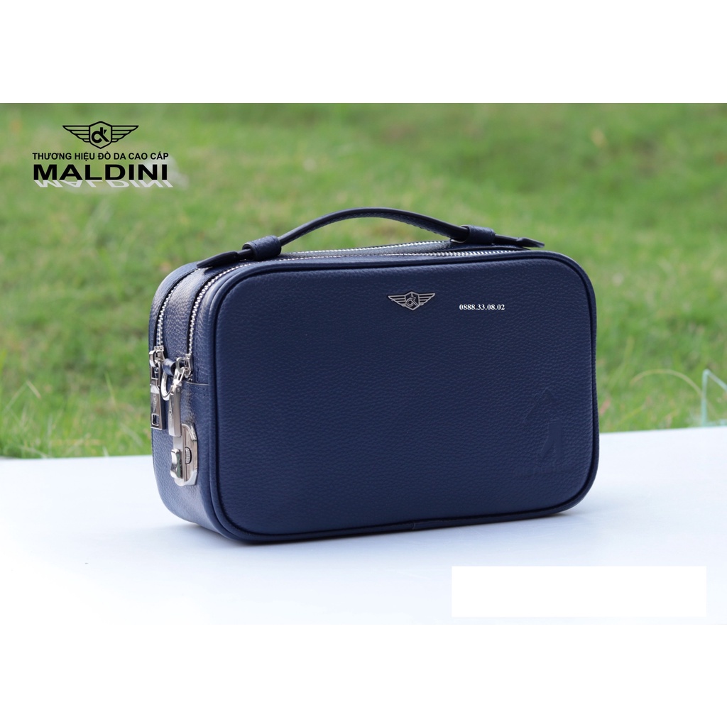 Túi cầm tay Golf Maldini Mẫu Mới - da thật 100% - - Có Khóa Số