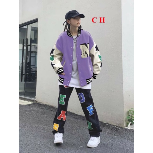 Áo Bomber NSAO chất nỉ ngoại dày mịn ko xùThời trang thu đôngJacket Unisex giữ nhiệt