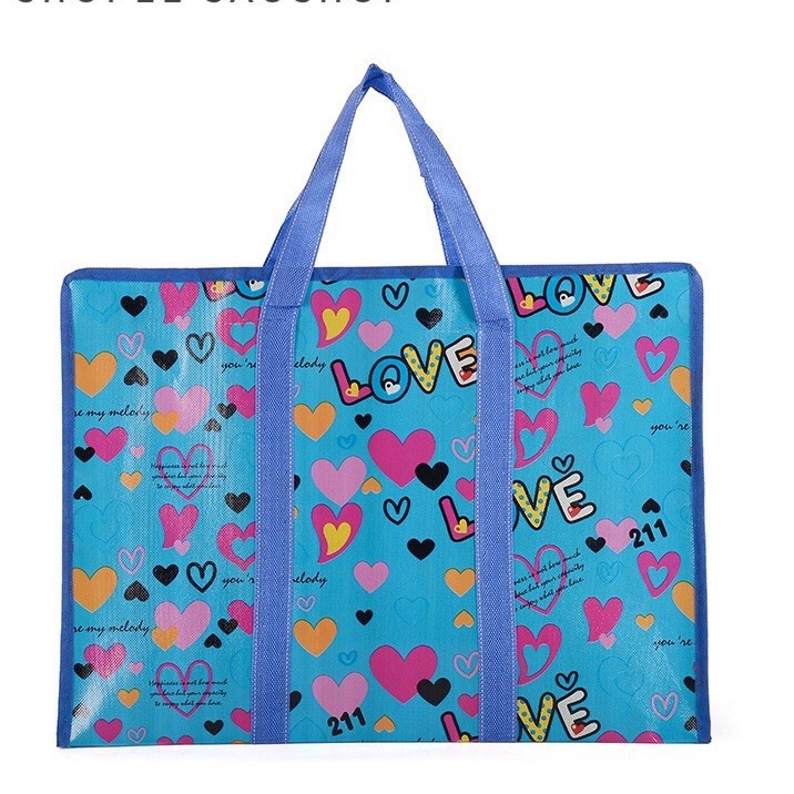 Túi Bạt, Túi Dứa Đựng Đồ Có Khóa Dây Kéo Tiện Lợi Thích Hợp Đựng Quần Áo, Chăn Màn