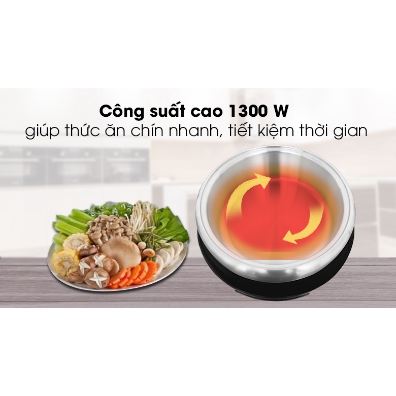 [Mã ELHADEV giảm 4% đơn 300K] Lẩu điện Sunhouse SHD4526, Công suất 1300W, Dung tích 4 lít