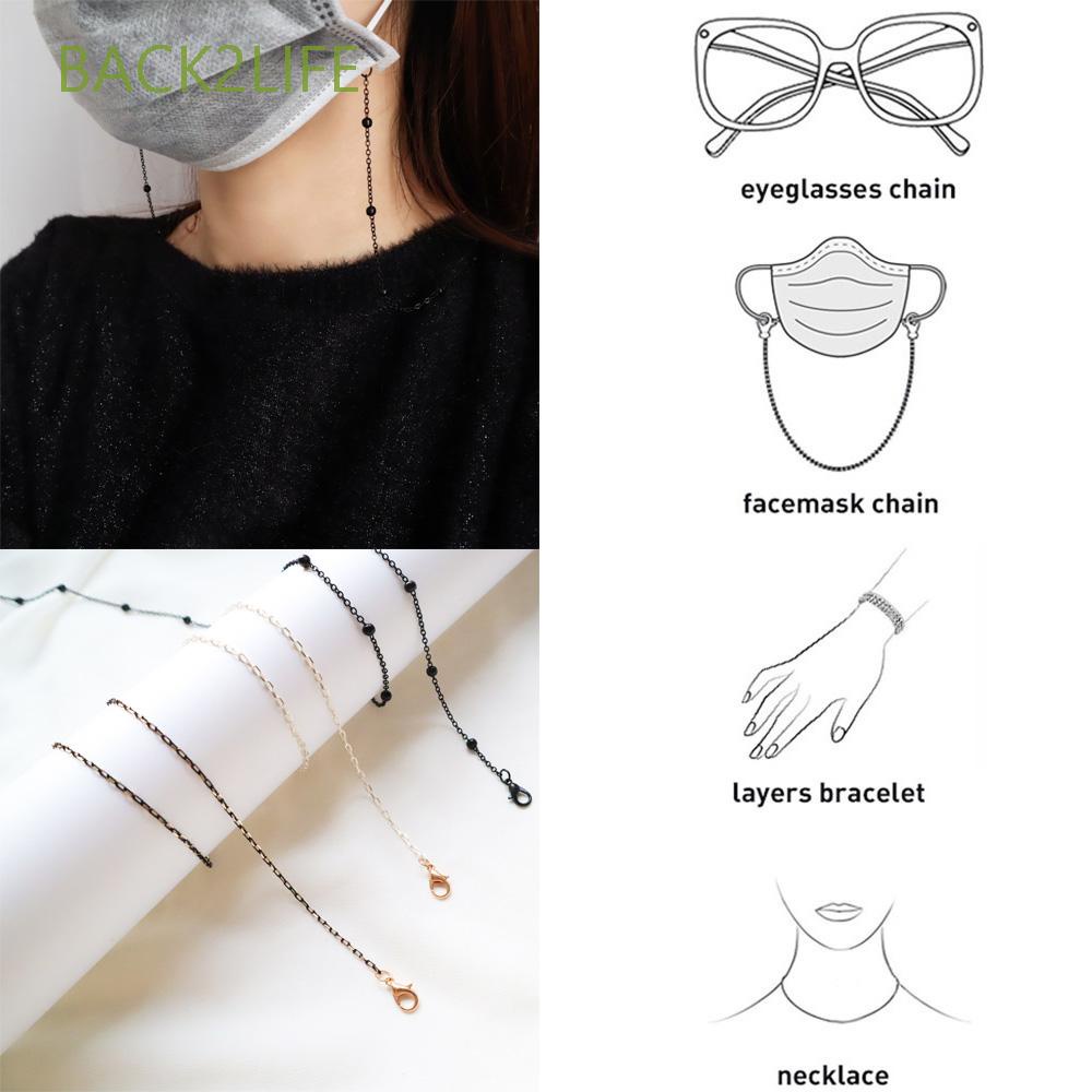 Dây Đeo Mắt Kính Bằng Kim Loại Chống Trượt Thời Trang Cho Nam Nữ