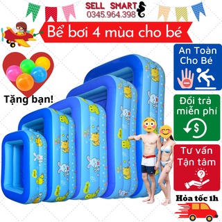 ⭐Bể Bơi Cho Bé, Hồ Bơi Phao 3 Tầng Cao Cấp Tại Nhà, Chất Liệu PVC Bền Bỉ, Chống Trượt, An Toàn Cho Bé, Lỗi 1 đổi 1