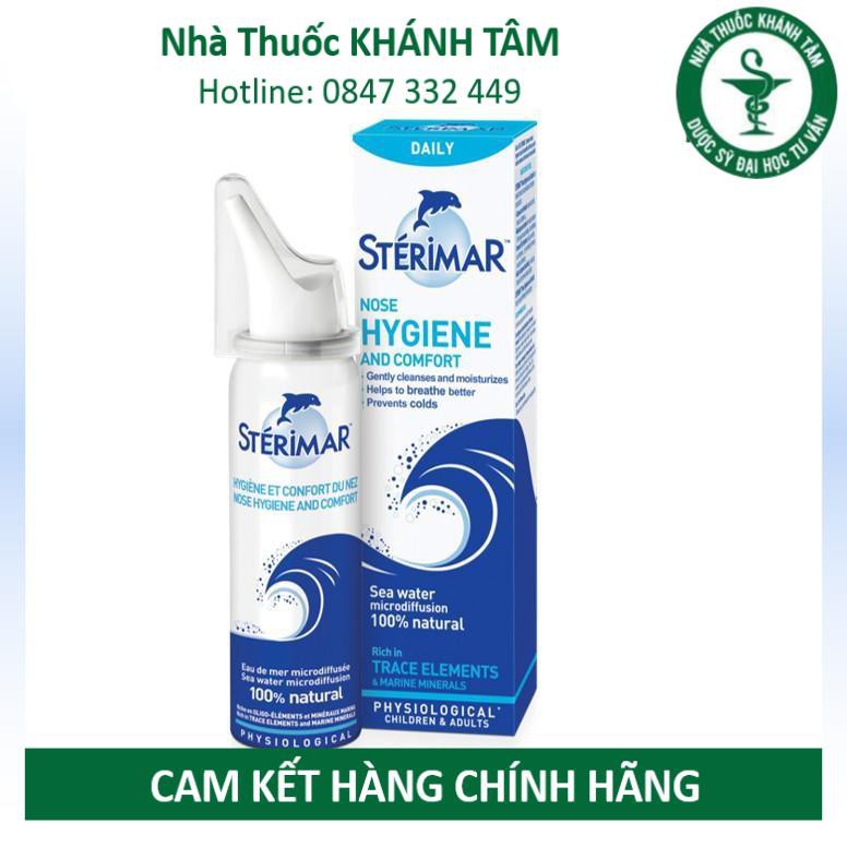 ! Sterimar Nose Hygiene - Dung dịch xịt mũi hằng ngày đẳng trương [sterima, xịt mũi cá heo, nước rửa mũi) ! !