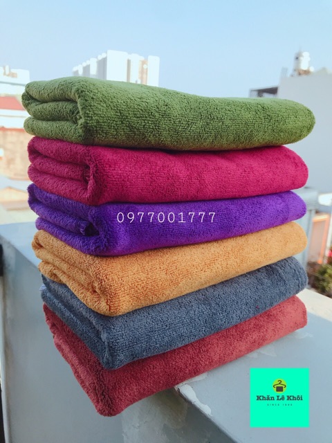 Khăn tắm cỡ trung Sợi Microfiber siêu thấm hút chuyên dùng cho Spa, Salon