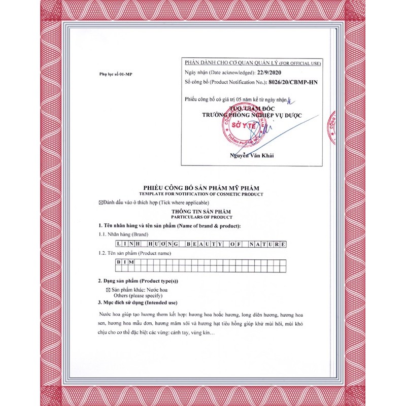 NƯỚC HOA VÙNG KÍN LINH HƯƠNG