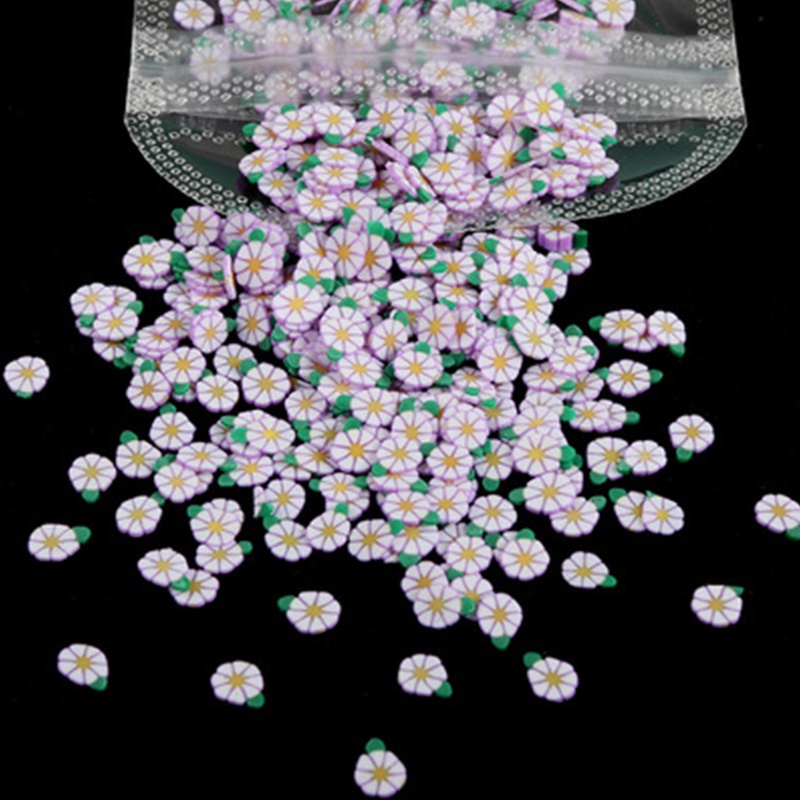 1 Gói Đất Sét Mềm Hình Bông Hoa Nhiều Màu DIY Để Làm Đồ Trang Sức Epoxy Resin UV