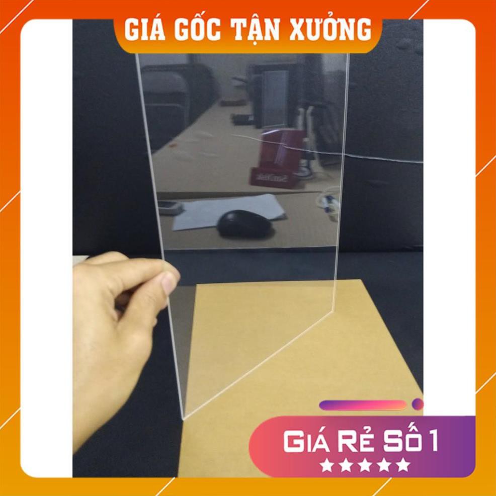 [Giá Tại Xưởng] Combo 2 Tấm nhựa mica trong suốt 40x60cm dày 1.2mm, 2mm, 3mm và 5mm