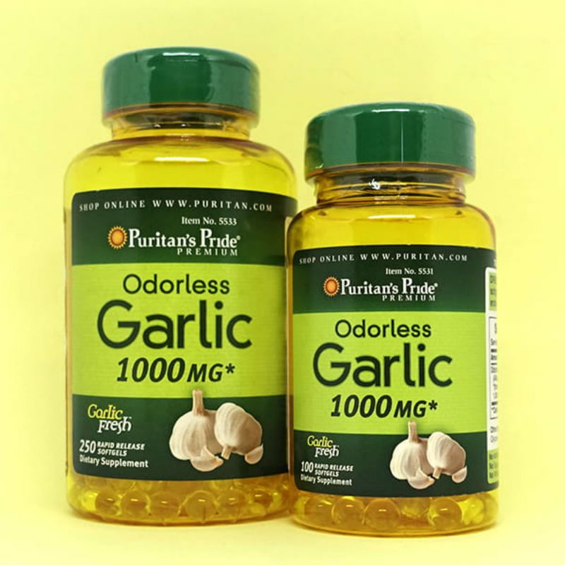 [ Date 2025] Viên uống tinh dầu tỏi Odorless Garlic Extract 1000mg 100 viên