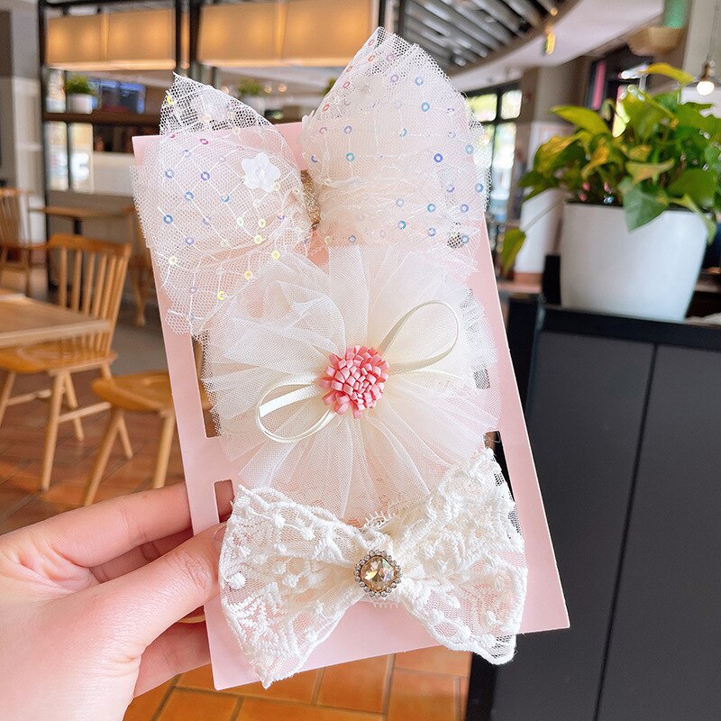 Set 3 băng đô hoa xinh xắn dễ thương dành cho bé gái