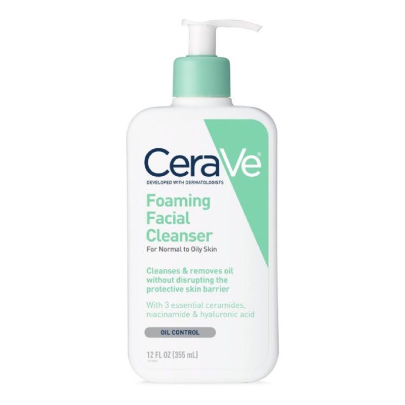 CERAVE FOAMING FACIEL CLEANSER DÀNH CHO DA DẦU