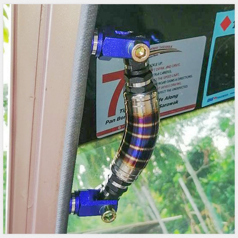 1 chiếc Giá Đỡ Tay Cầm Cửa Xe Hơi Bằng Titan Màu Xanh Dương Màu Xanh Bỏng tay nắm trần Nóc ô tô 1pc Thông Dụng bằng thép không gỉ Tay vịn trần ô tô Bảo vệ an toàn  bọc bảo vệ tay cầm cửa xe hơi trang trí phụ kiện nội thất ô tô