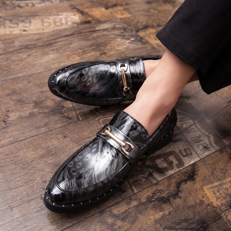 Elegant luxury men's leather shoes