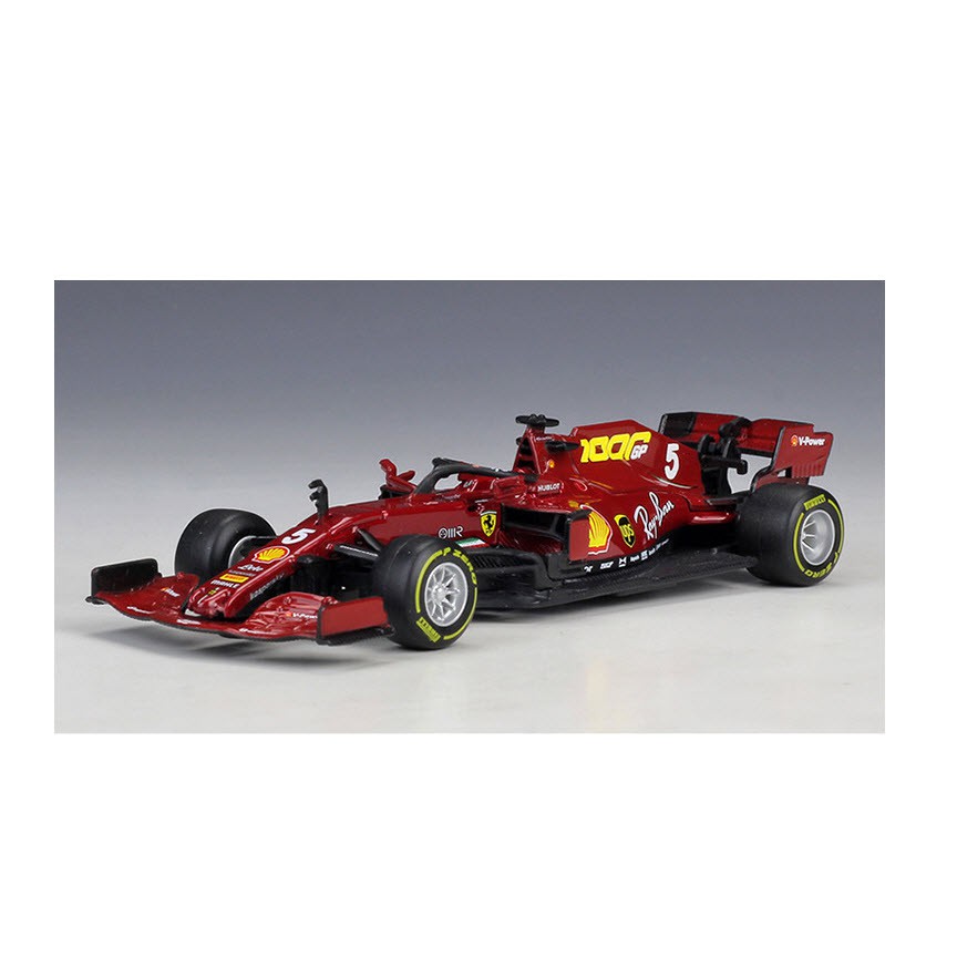 Mô hình xe đua F1 Ferrari SF1000 mùa giải 2020 -  chính hãng Burago tỉ lệ 1:43