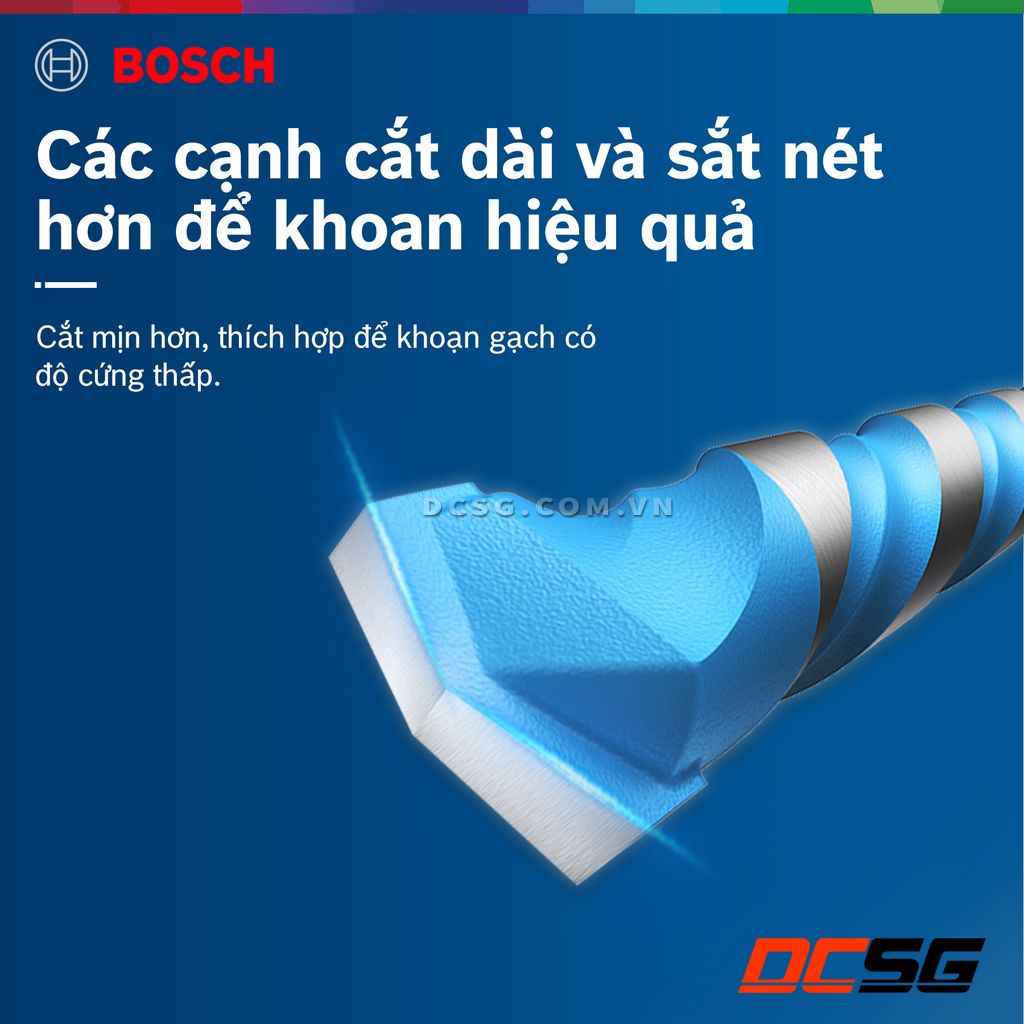Mũi khoan đa năng chuôi lục giác HEX-9 MultiConstruction BOSCH (chọn size mũi) | DCSG