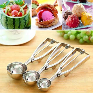 Muỗng khoai tây nhà bếp Tay cầm bằng thép không gỉ Muỗng làm kem