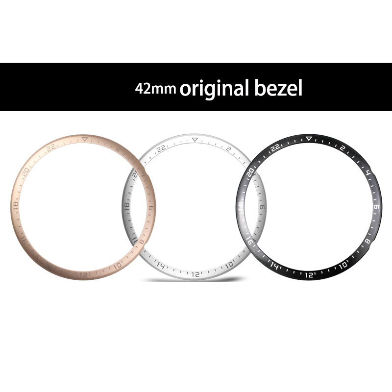 Ốp Điện Thoại Kính Viền Kim Loại Chất Lượng Cao Có Vòng Nhẫn Bảo Vệ Cho Huawei GT 2 42mm 46mm