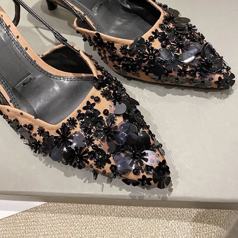 GIÀY CAO GÓT ZARA HOA BẢN TO