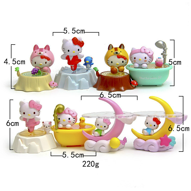 HELLOKITTY Bộ Sưu Tập Búp Bê Nhân Vật Hello Kitty (8 Cái)