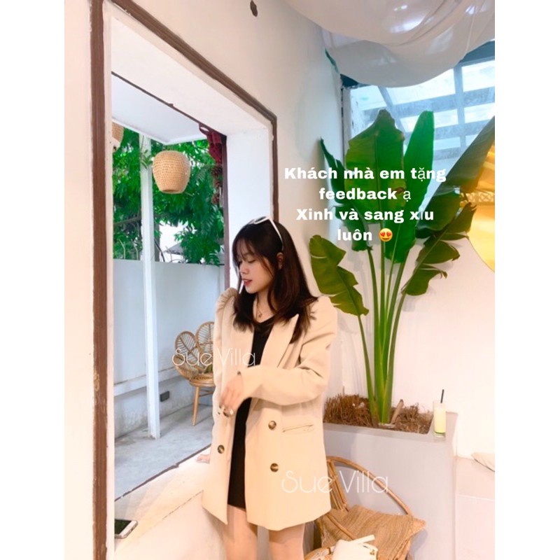 (Order) HÀNG THIẾT KẾ CAO CẤP ÁO BLAZER OVERSIZE TAY BỒNG RETRO | BigBuy360 - bigbuy360.vn