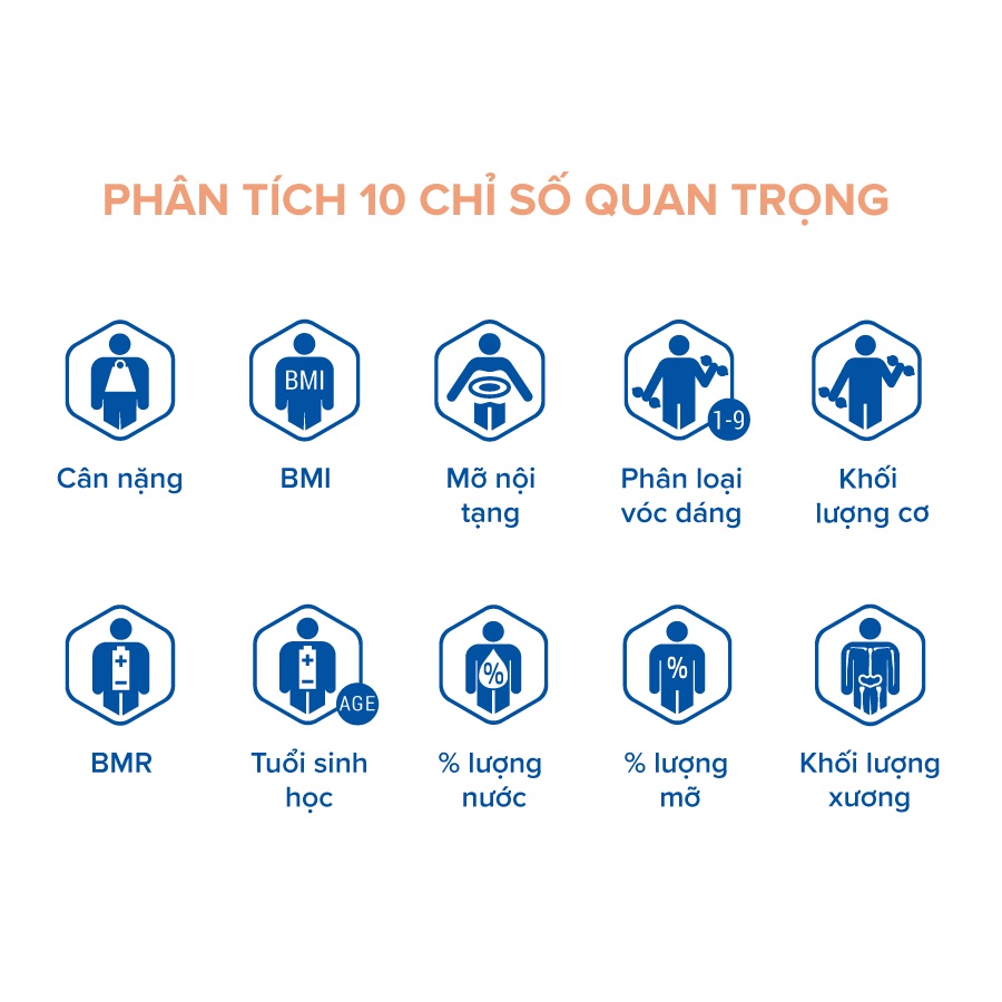 Cân điện tử kết nối điện thoại thông minh, cân phân tích 10 chỉ số cơ thể Tanita BC402 Nhật Bản chính hãng