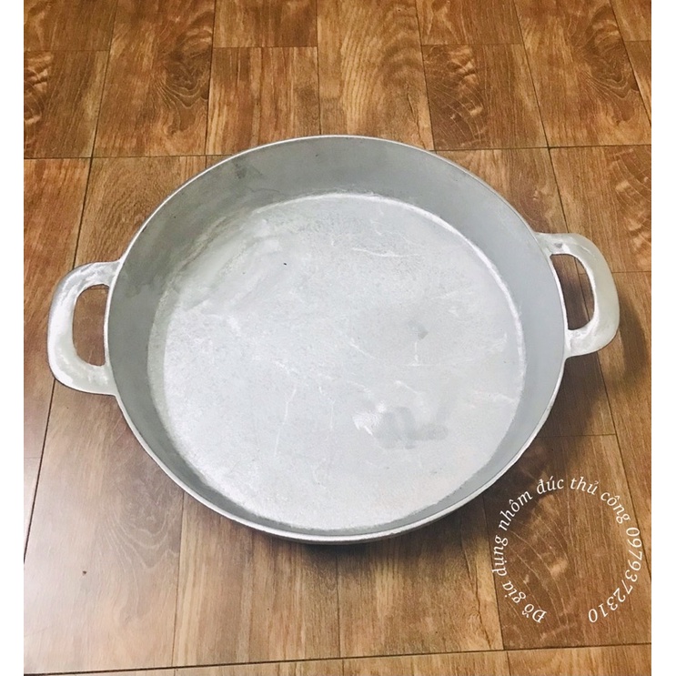 Chảo gang đúc đáy bằng cỡ lớn đk 40cm