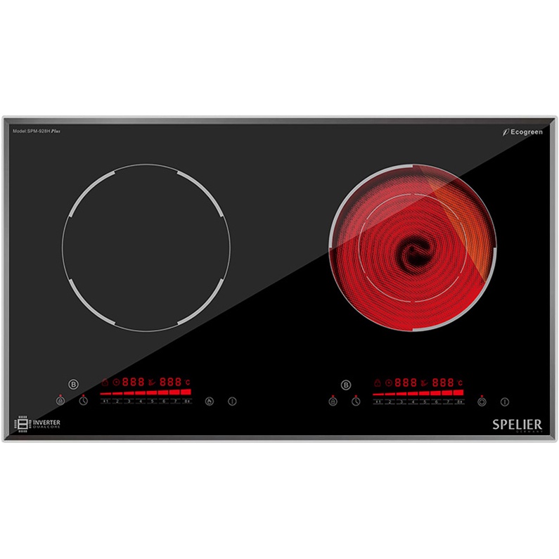 Bếp từ hồng ngoại Spelier SPM-928H Plus - Bếp điện từ 73cm x 43cm màu đen