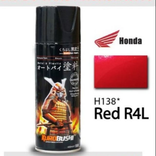 SƠN SAMURAI MÀU ĐỎ CANDY H138 MÀU HONDA
