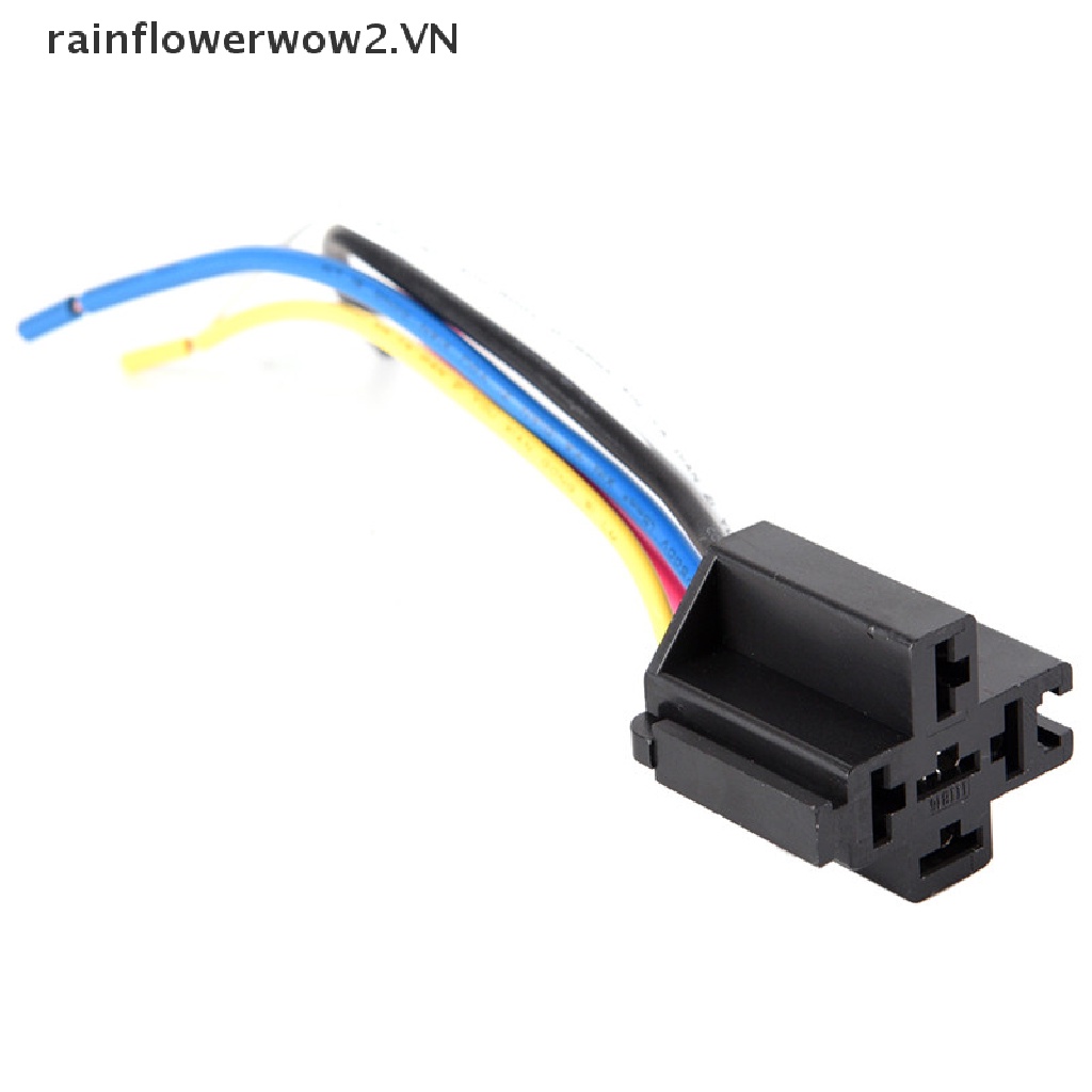 Rơ Le Ô Tô 12V 5Pin 40A 12V 5Pin Kèm Ổ Cắm Rơ Le