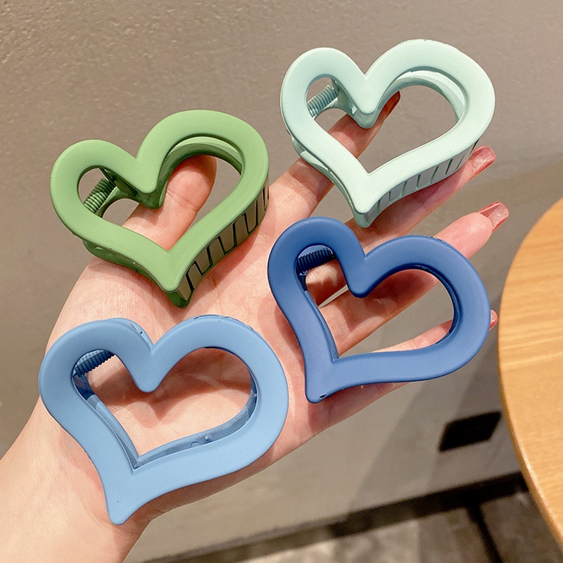 Kẹp tóc hình trái tim dễ thương phong cách Hàn Quốc