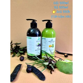 Combo nước gội bồ kết vỏ bưởi sorana +dầu xả (500ml)