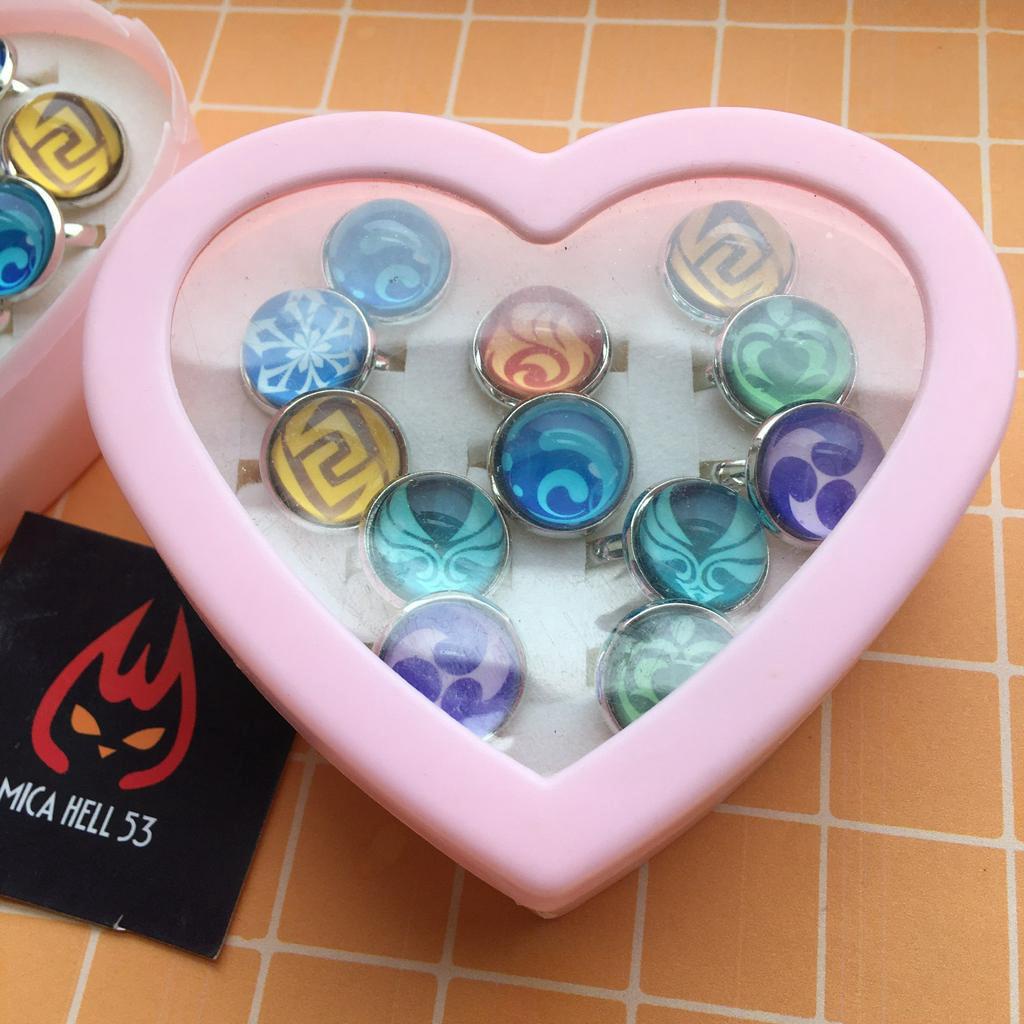 Nhẫn Genshin Impact Nhẫn Anime Manga Game Genshin Impact nhiều màu tùy chọn cho nam nữ