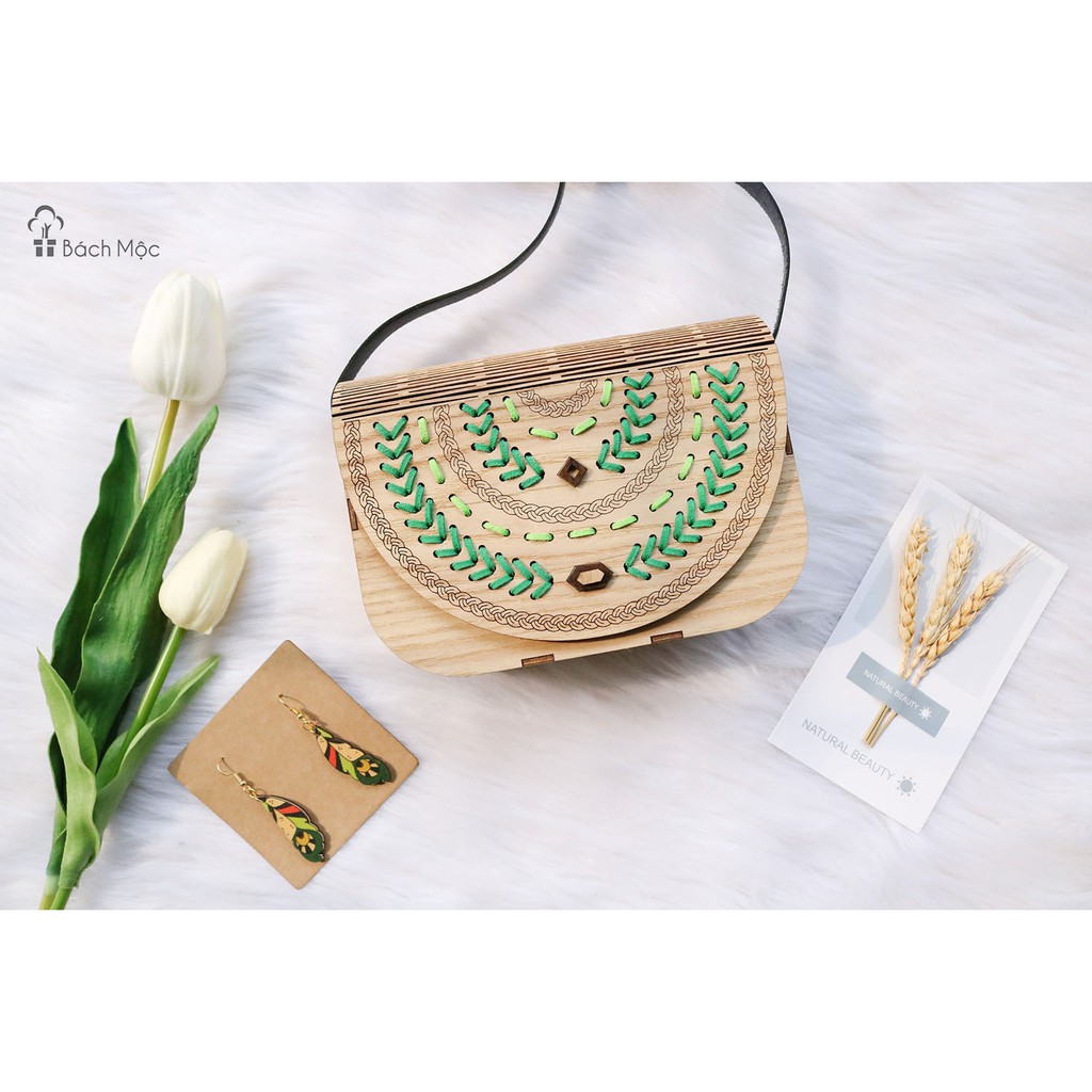 Sỉ - Lẻ Túi gỗ vintage