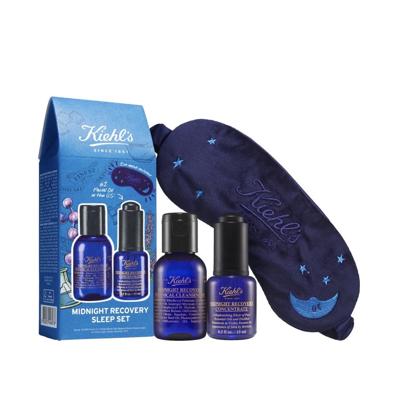 Set dưỡng da Kiehls midnight recovery concentrate mini