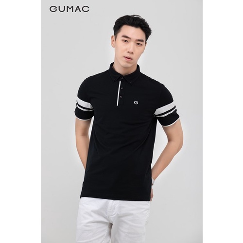 [Mã WABRGUM giảm 10% tối đa 30K đơn 99K] Áo polo nam cá tính tay phối màu GUMAC nhiều màu ATNB397