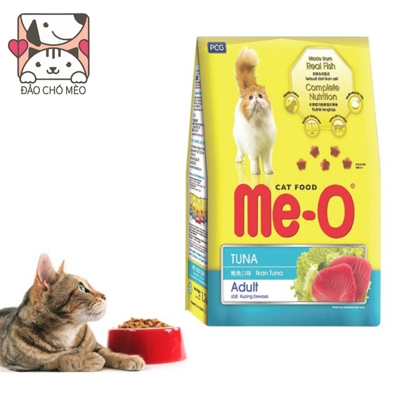 [Mã PET50 giảm 10% - tối đa 50K đơn 250K] Thức ăn cho mèo dạng hạt khô MeO 3 vị Mèo Me-O 350gr, Date mới - Đảo Chó Mèo