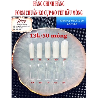 MÓNG UP VUÔNG HSM LẺ SIZE 5-6-7-8-9(1 số 50 móng)