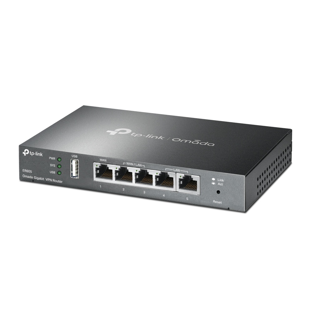 Bộ định tuyến VPN Omada Gigabit TP-Link ER605. Hàng chính hãng