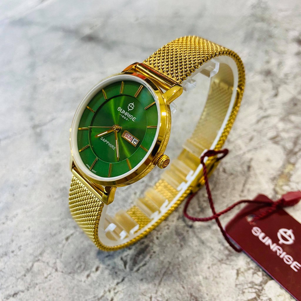 Đồng hồ Sunrise nữ chính hãng Nhật Bản L1237SA.G.XL - kính saphire chống trầy - bảo