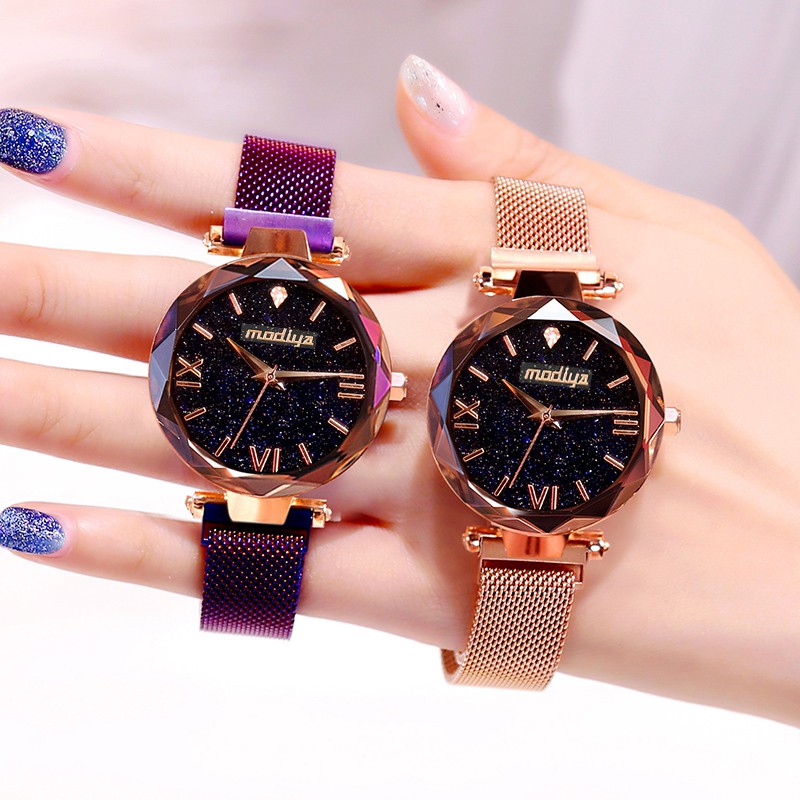 Đồng Hồ Nữ Dây Nam Châm Lụa Chính Hãng MODIYA Đính Đá Cao Cấp Sang Chảnh Thời Trang Cực Đẹp Giá Rẻ | BigBuy360 - bigbuy360.vn