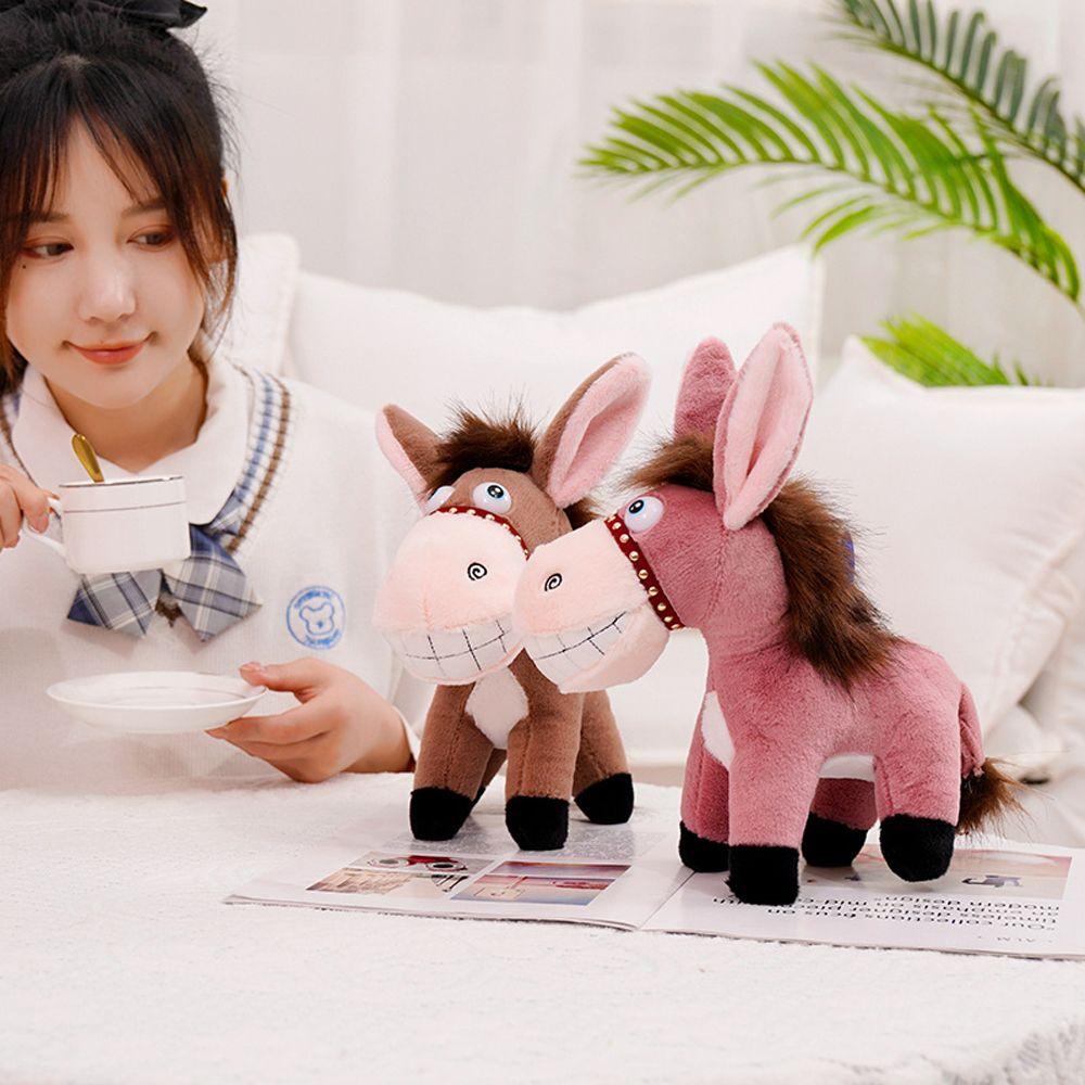Đồ chơi nhồi bông Hình Con Lừa Mềm Mại Trang Trí Nhà Cửa