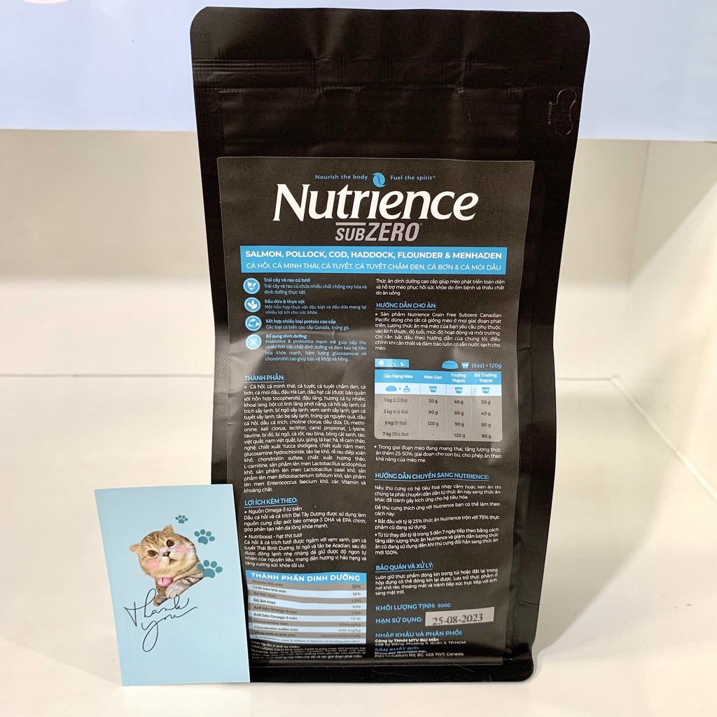 Hạt Nutrience Subzero Cho Mèo Con Và Mèo Lớn [Nhập Khẩu Canada]