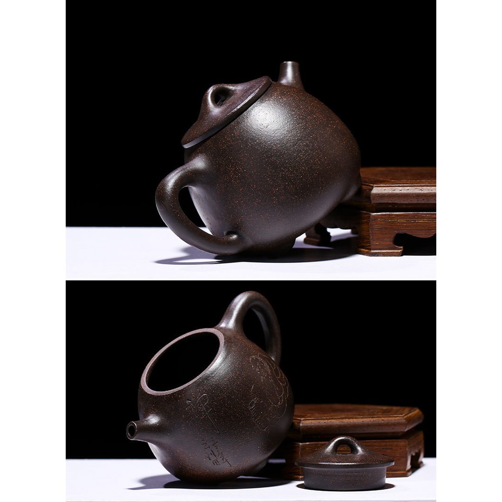 Ấm Tử Sa Nghi Hưng Thạch Biều Cao 205 ml