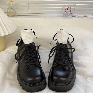 [Sẵn] Giày Boots Oxford Đế Cao 5cm ( Size 35 - 39 )