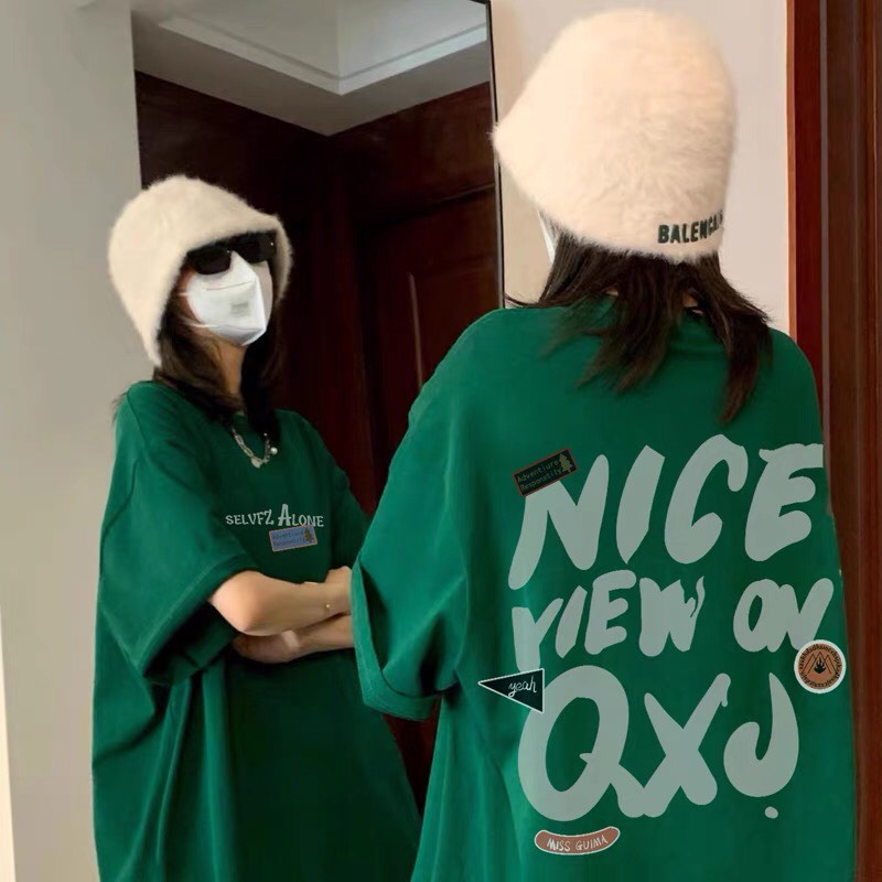 Áo Thun Tay Lỡ Unisex NICE YIEW ON QXJ KL Unisex