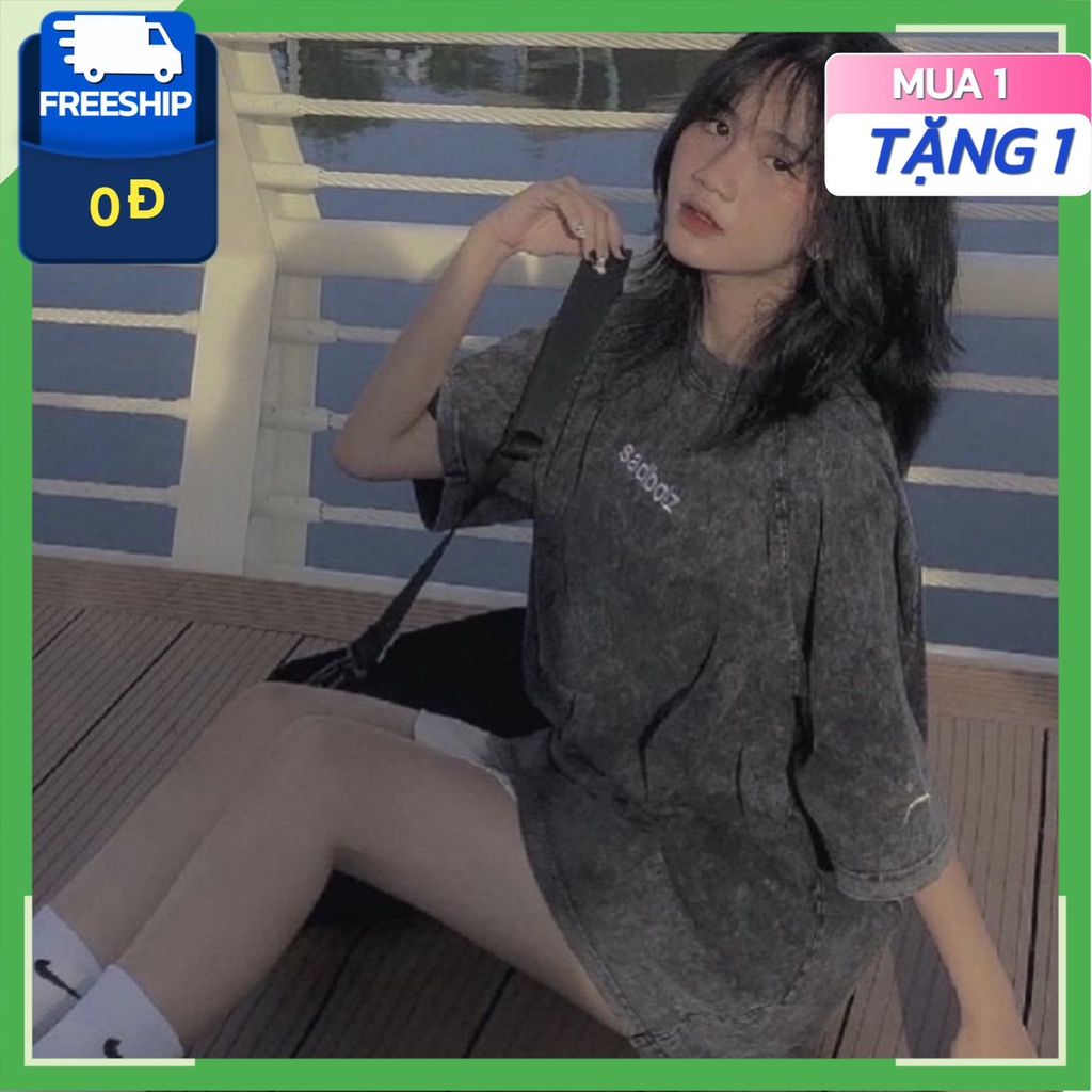 Áo sadboiz sadtagram nam nữ Tay Lỡ WASH, Áo phông sadboiz chính hãng nam nữ from rộng unisex AT15 | BigBuy360 - bigbuy360.vn