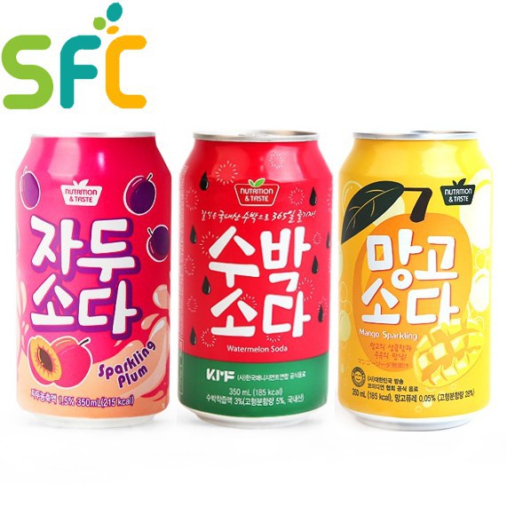 ( Bán sỉ ) Thùng 24 lon Nước Soda SFC lon 350ml