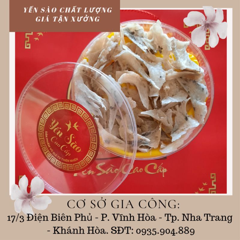 100gr Chân yến thô. Chân yến to già, nở nhiều, dai ngon. Tặng nhíp và đồ chưng cùng yến