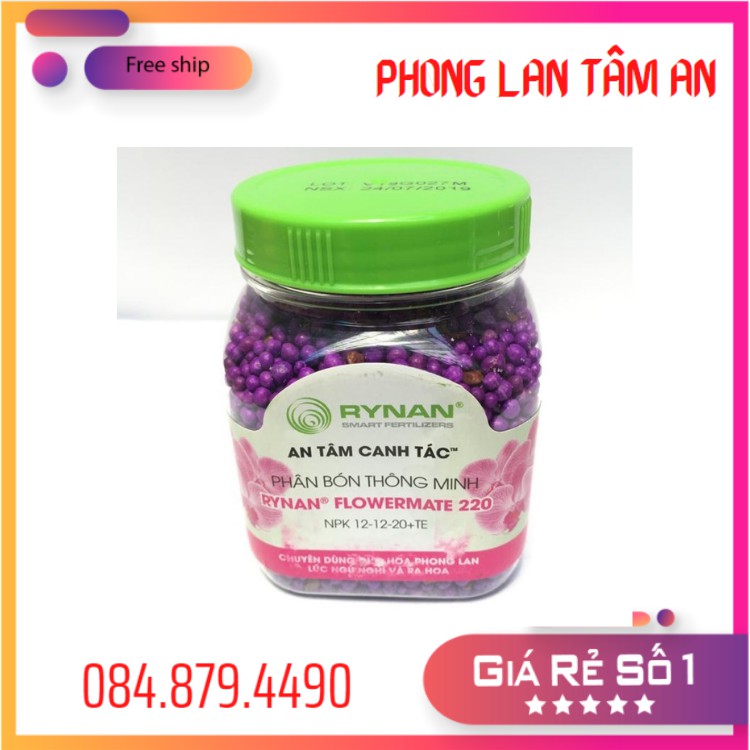 400g Phân Bón Thông Minh Rynan  12-12-20+Te Chuyên Dùng Cho Hoa Phong Lan