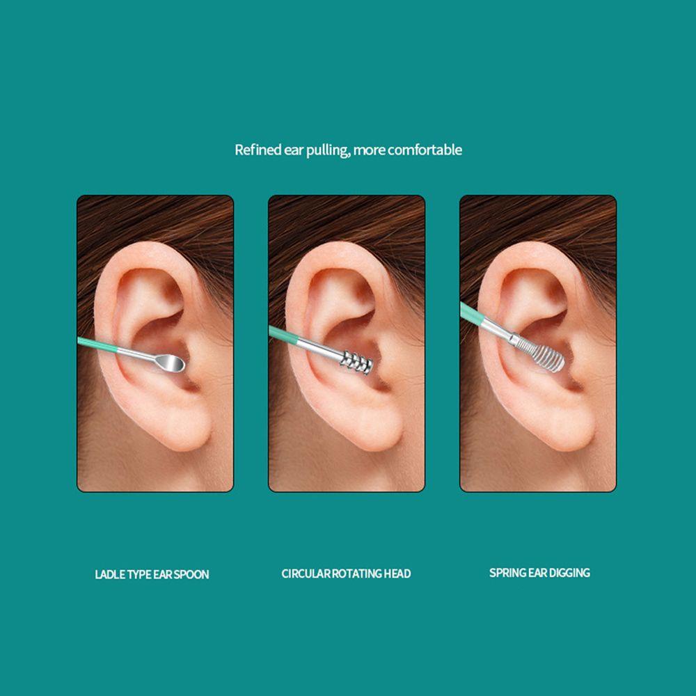 Bộ 6 Dụng Cụ Lấy Ráy Tai Bằng Thép Không Gỉ Tiện Dụng